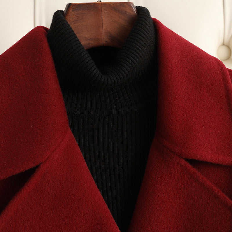 Autumn & Winter Temperament Wool Coat for Women – Elegant &