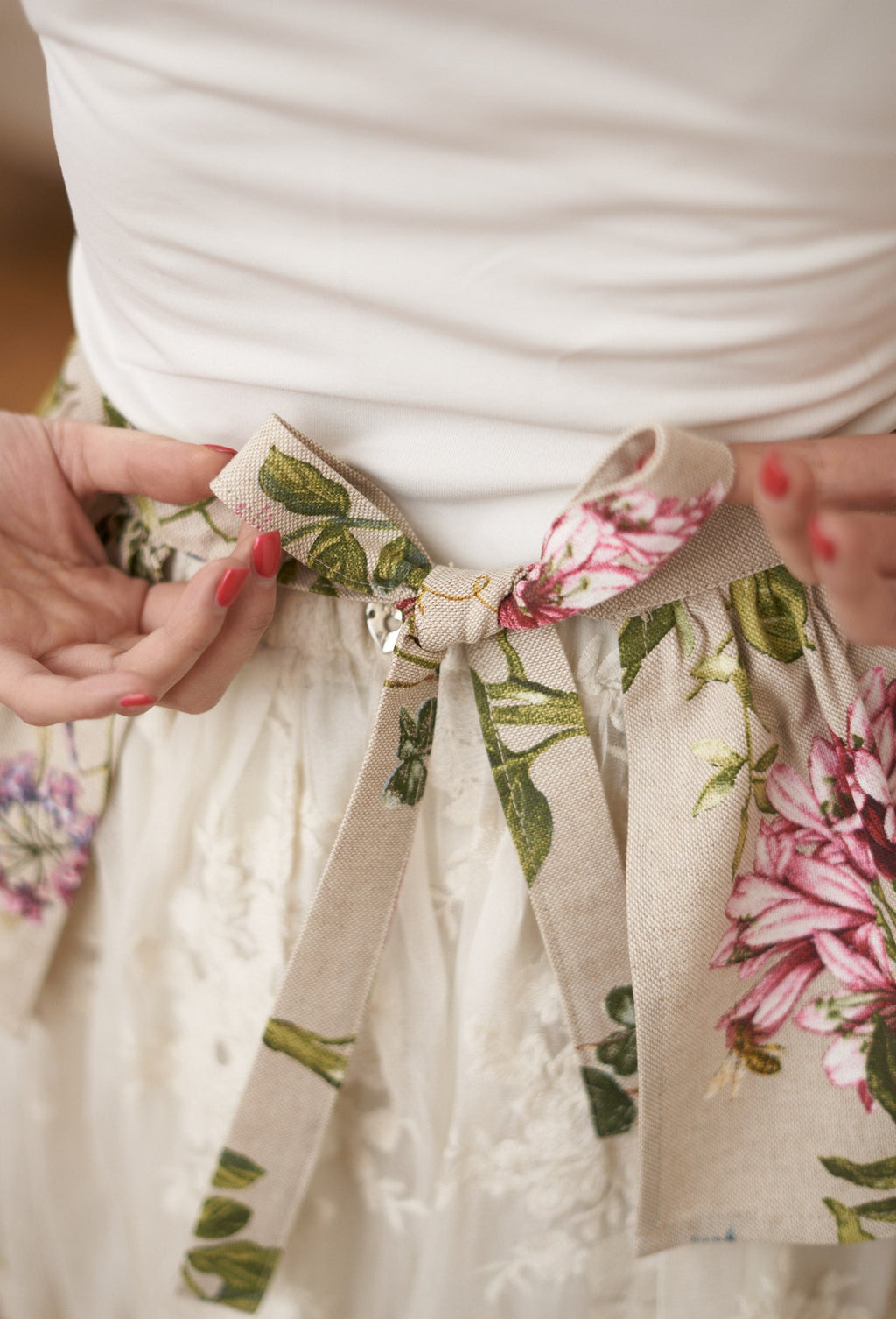 Ladies Half Apron Poly-cotton Mix, Printed | Botanico