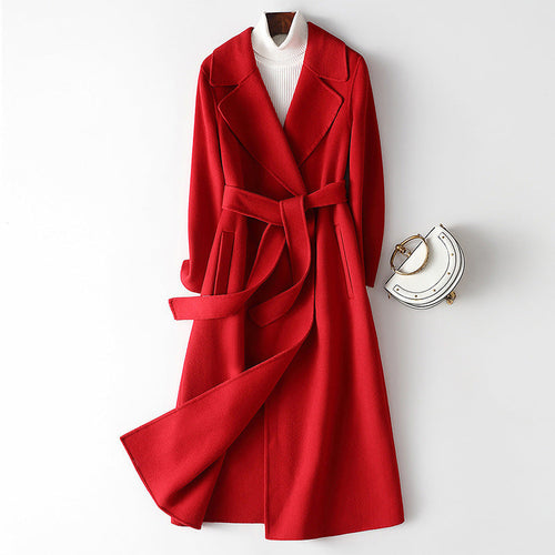 Autumn & Winter Temperament Wool Coat for Women – Elegant &
