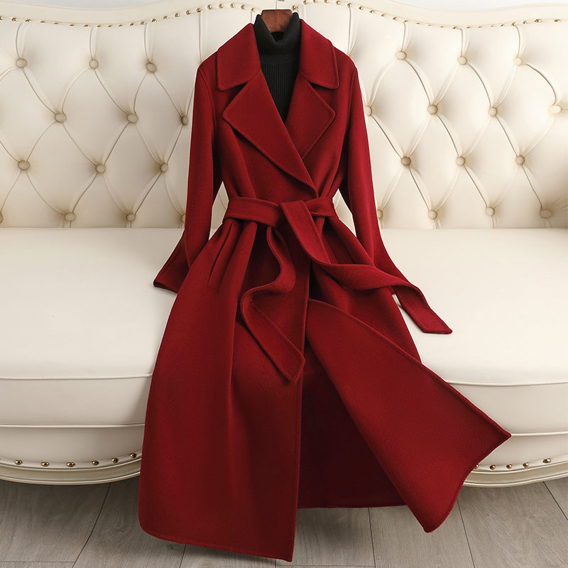 Autumn & Winter Temperament Wool Coat for Women – Elegant &