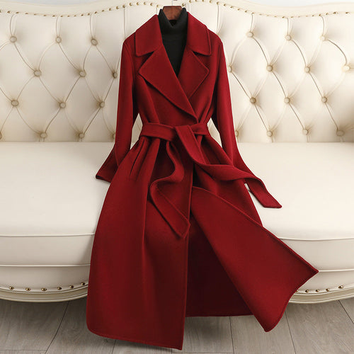 Autumn & Winter Temperament Wool Coat for Women – Elegant &