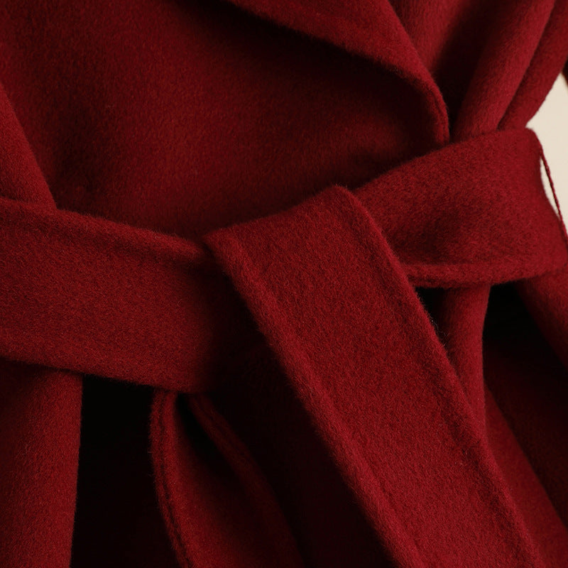Autumn & Winter Temperament Wool Coat for Women – Elegant &