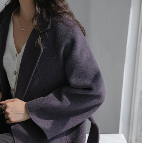 Autumn & Winter Temperament Wool Coat for Women – Elegant &
