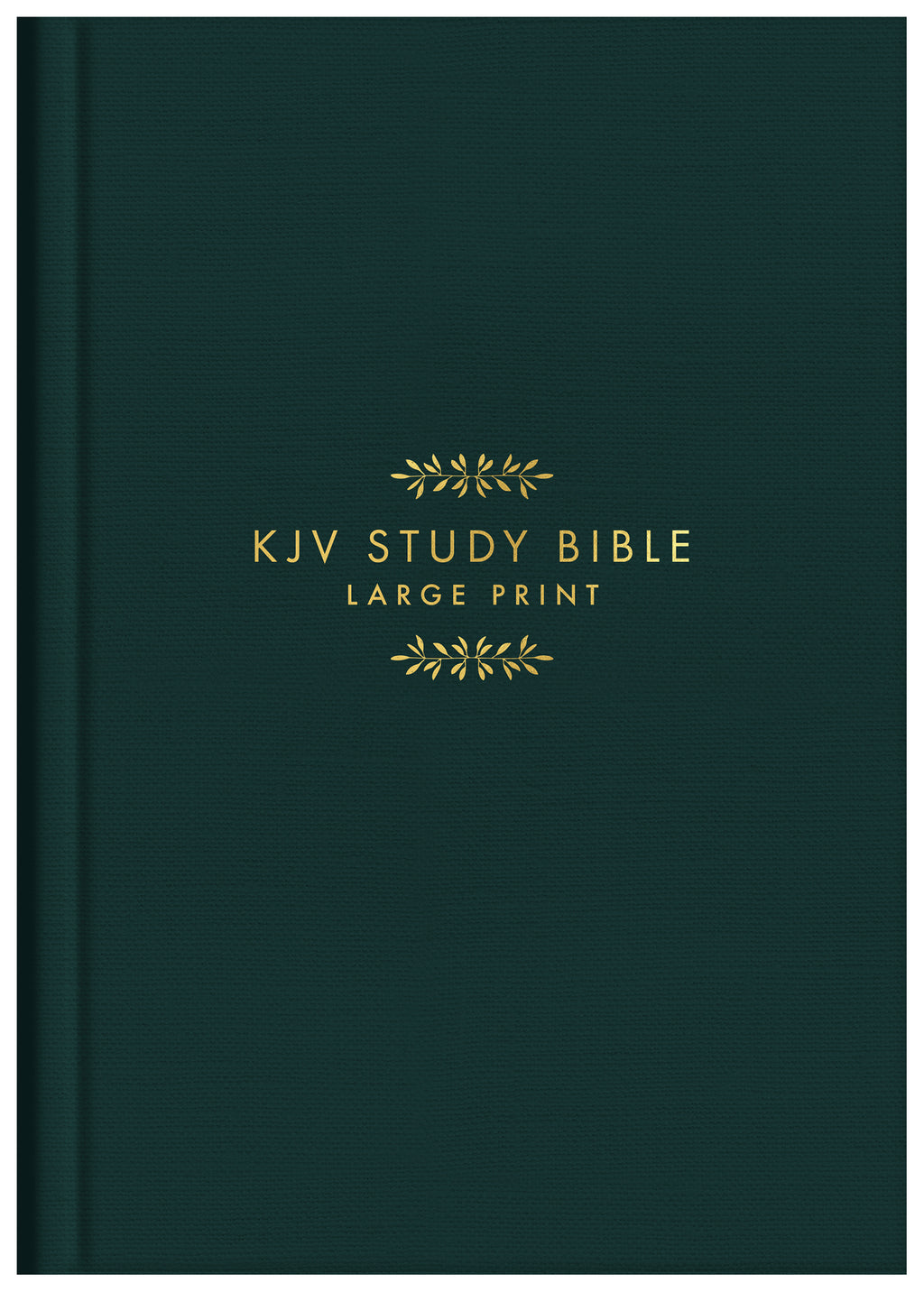 KJV Study Bible - Large Print [Gold Evergreen]