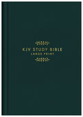 KJV Study Bible - Large Print [Gold Evergreen]