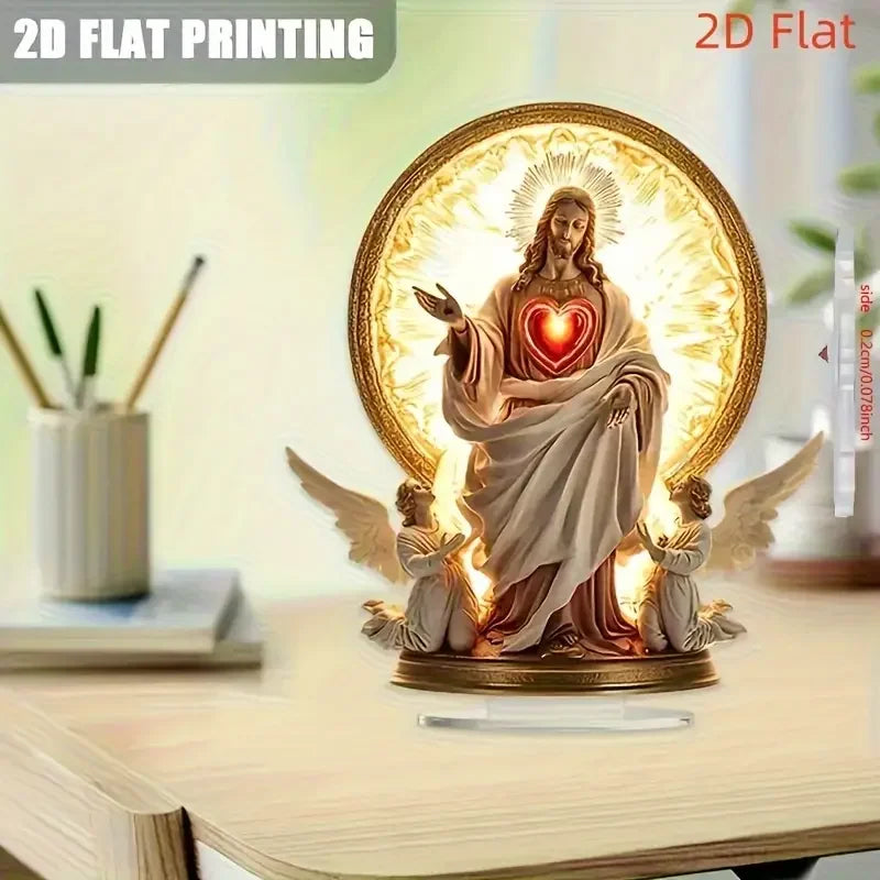 Jesus Scene Decoration Newborn Home Desktop Decoration Ornament