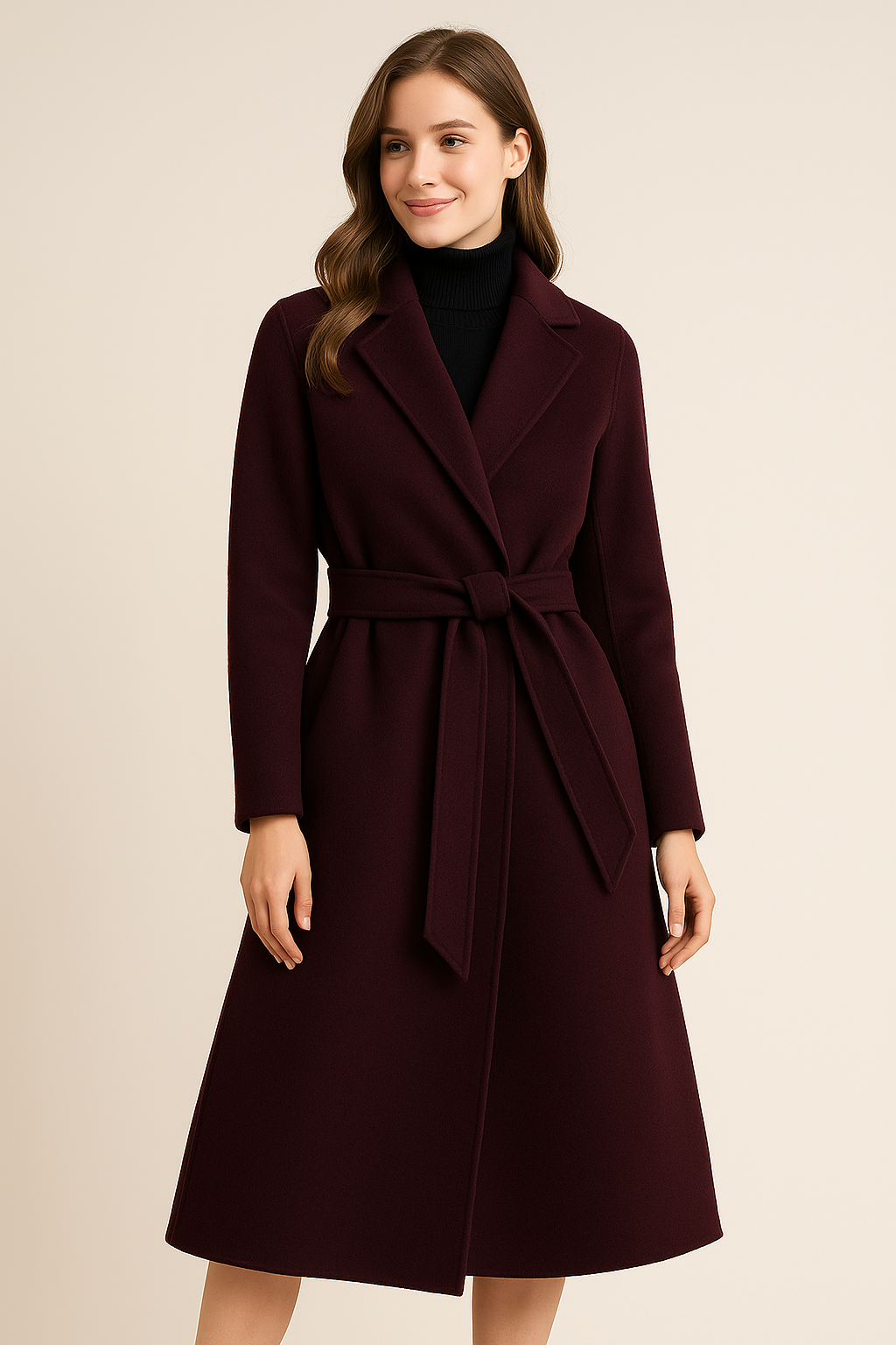 Autumn & Winter Temperament Wool Coat for Women – Elegant &