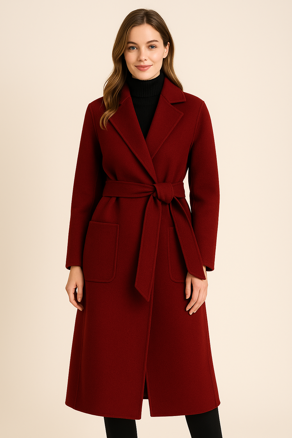 Autumn & Winter Temperament Wool Coat for Women – Elegant &