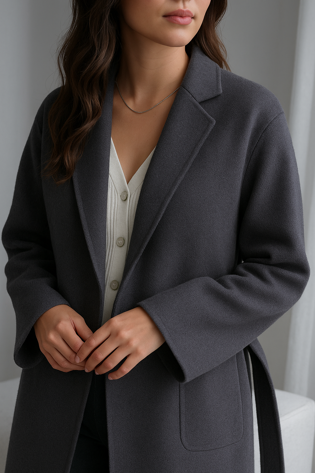 Autumn & Winter Temperament Wool Coat for Women – Elegant &