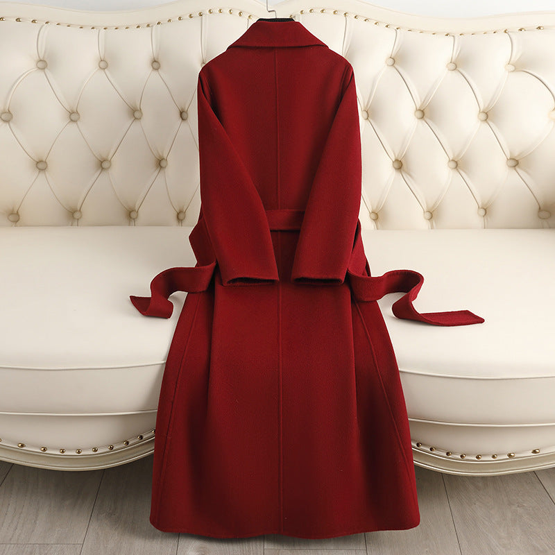 Autumn & Winter Temperament Wool Coat for Women – Elegant &