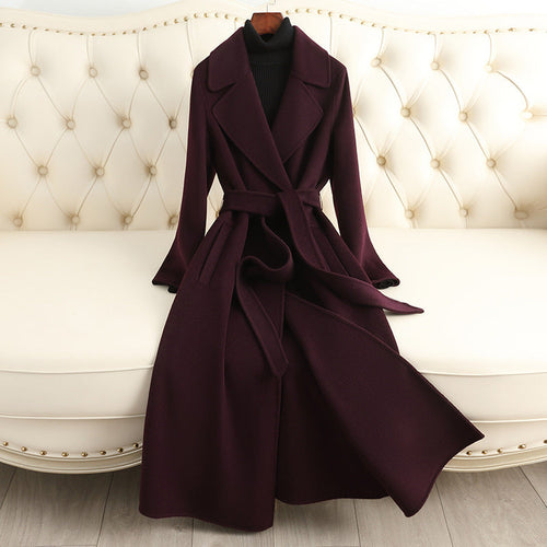 Autumn & Winter Temperament Wool Coat for Women – Elegant &